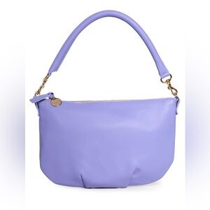 Clare V. Petit Moyen Messenger bag violet Italian Nappa leather NWT